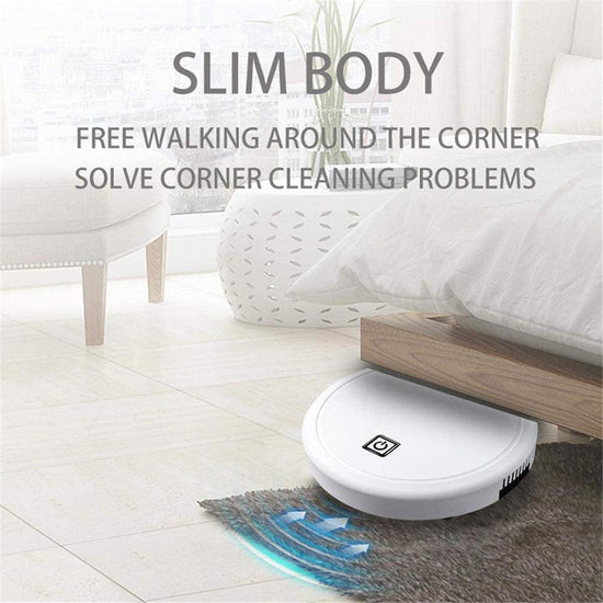 3-in-1 Robot Vacuum Cleaner 1800Pa Multifunctional Smart Floor Cleaner USB Rechargeable Dry Wet Sweeping Vacuum Cleaner - Buyez